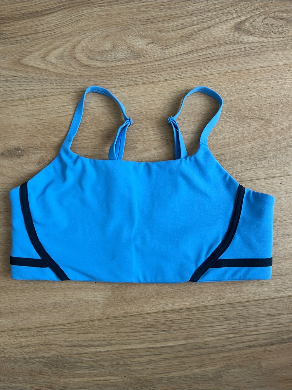 Nike One Dri-Fit Blue Sports Bra with Dark Trim